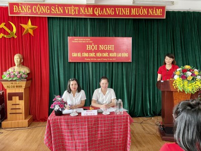 Trường Mầm non Yết Kiêu tổ chức Hội nghị cán bộ, viên chức, người lao động năm học 2021–2022