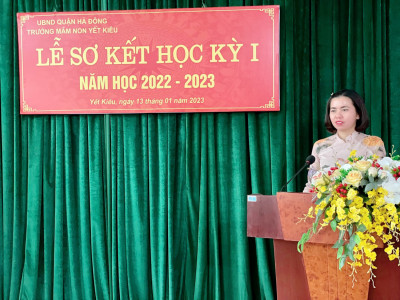 Hội nghị sơ kết học kỳ I, năm học 2022- 2023