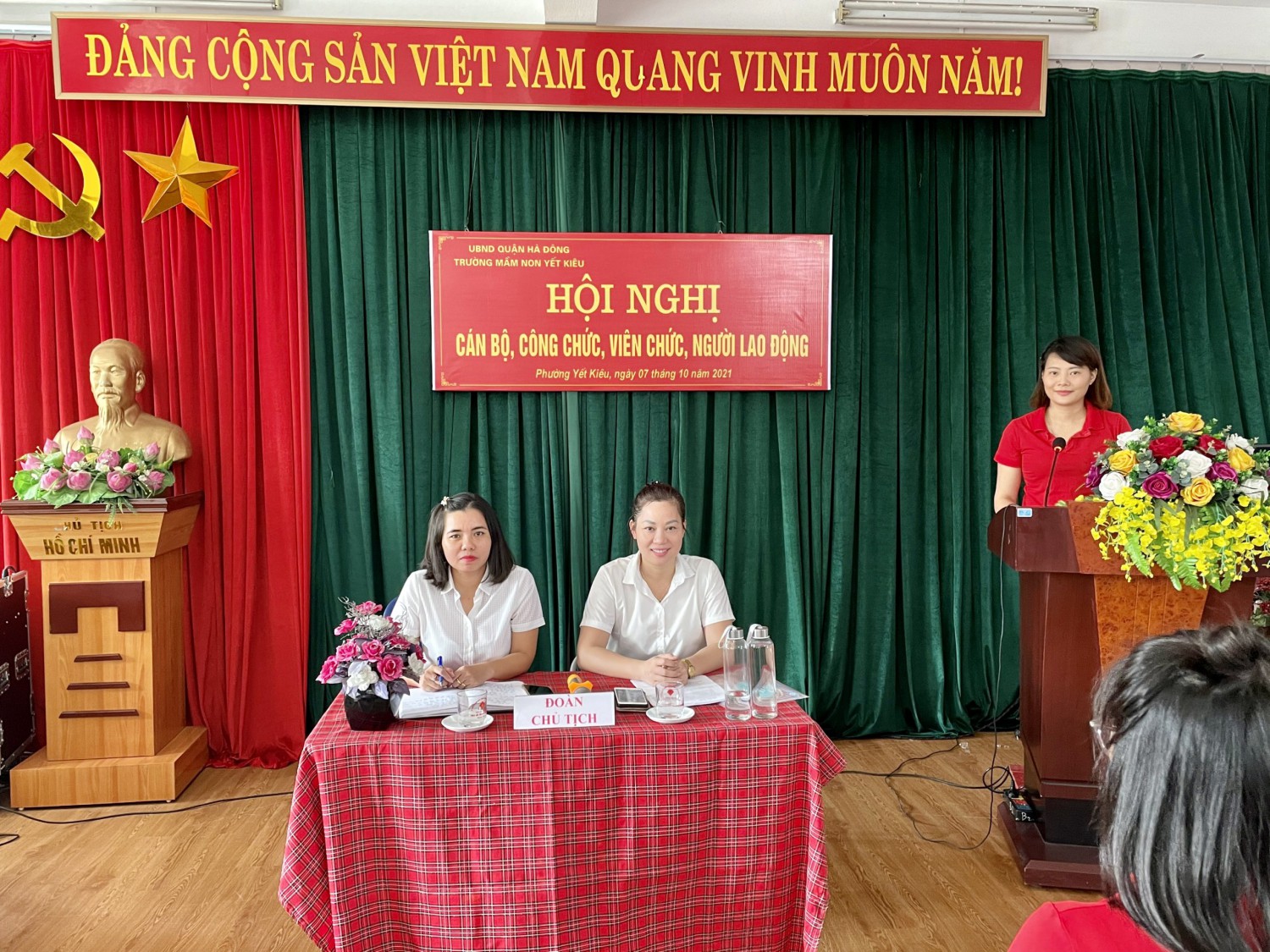 Trường Mầm non Yết Kiêu tổ chức Hội nghị cán bộ, viên chức, người lao động năm học 2021–2022