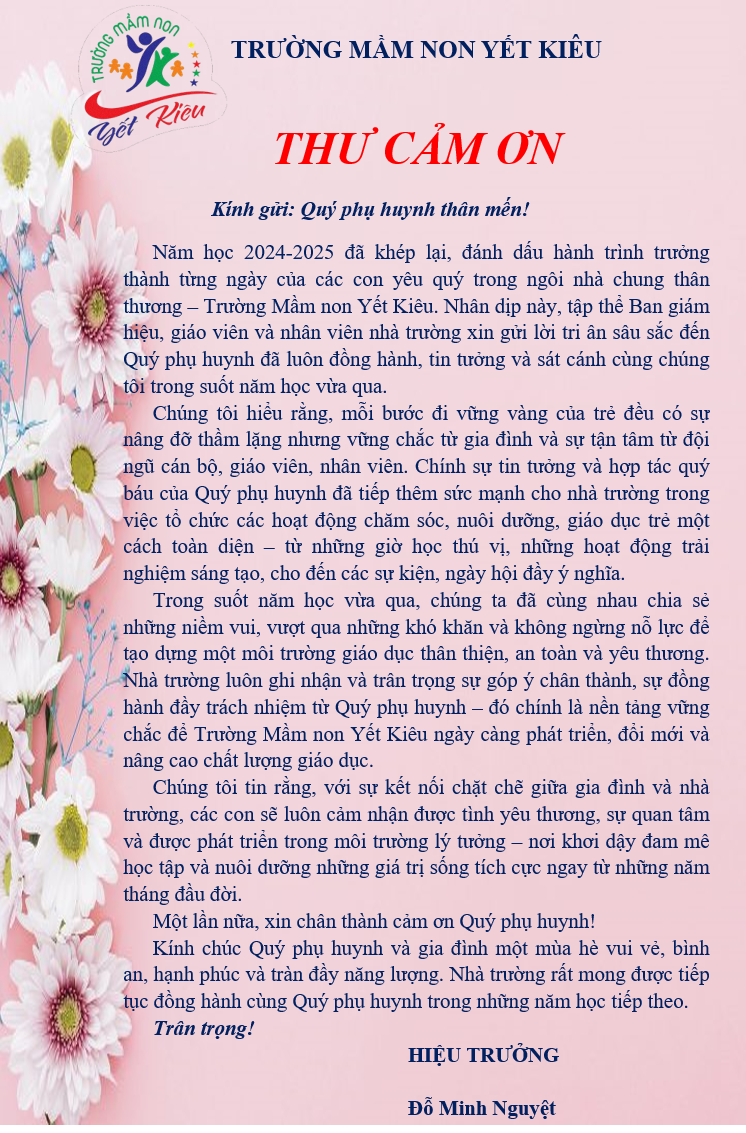 Thư cảm ơn